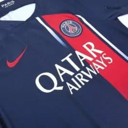 a blue and red sports jersey