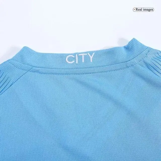 a blue shirt with a name on it