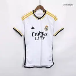 a white and black sports jersey on a swinger