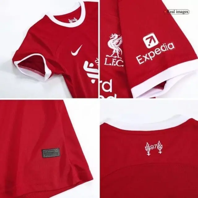 a collage of a red shirt