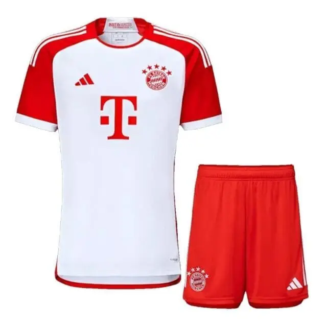 a red and white football uniform