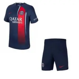 a blue and red sports uniform