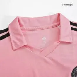 a close up of a pink shirt