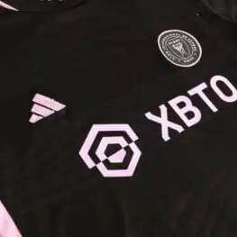 a close up of a black shirt