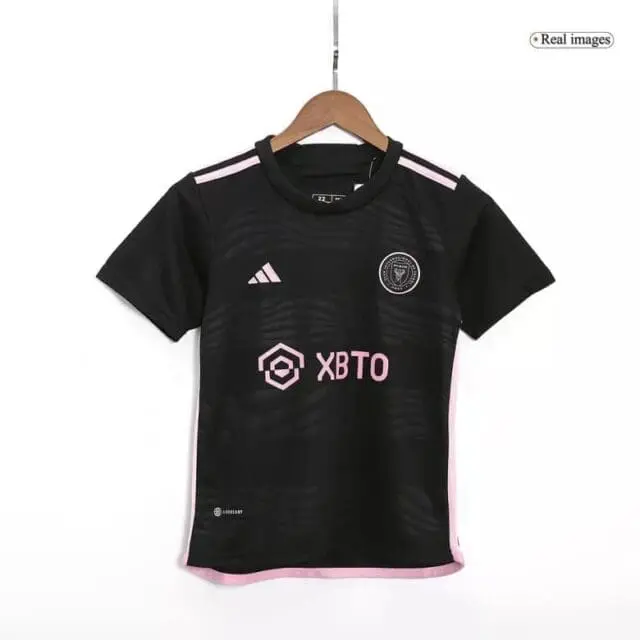 a black shirt with pink letters on a swinger