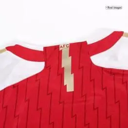 a red and white sports jersey