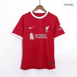 a red shirt on a swinger