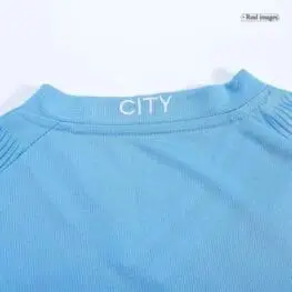 a blue shirt with a name on it
