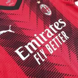 a close up of a jersey