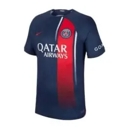 a blue and red sports shirt