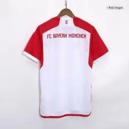 a red and white jersey on a swinger