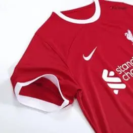 a red shirt with white text on it