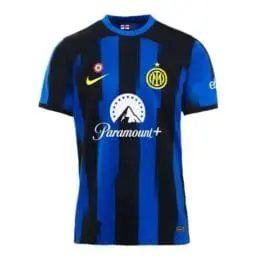 a blue and black sports jersey