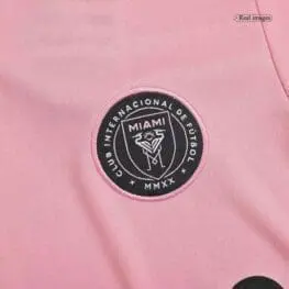 a close up of a pink shirt