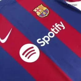a red and blue sports jersey