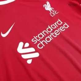 a close up of a red shirt