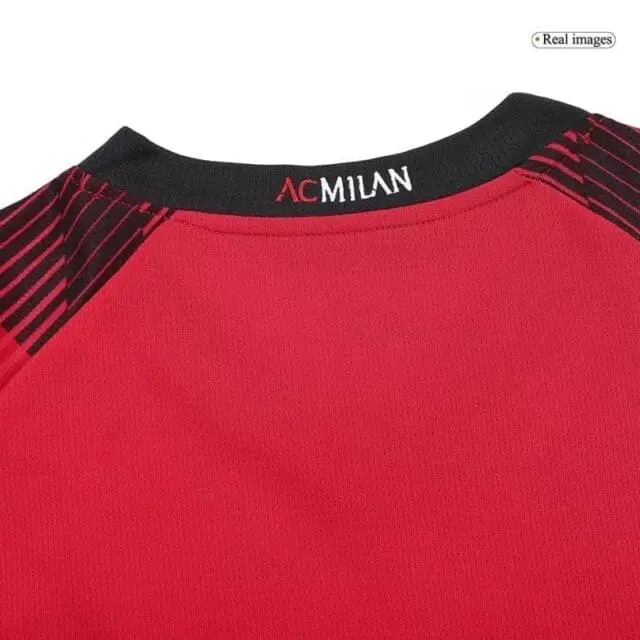 a close up of a red shirt