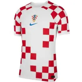 a red and white sports shirt