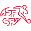 a red neon sign with a person running