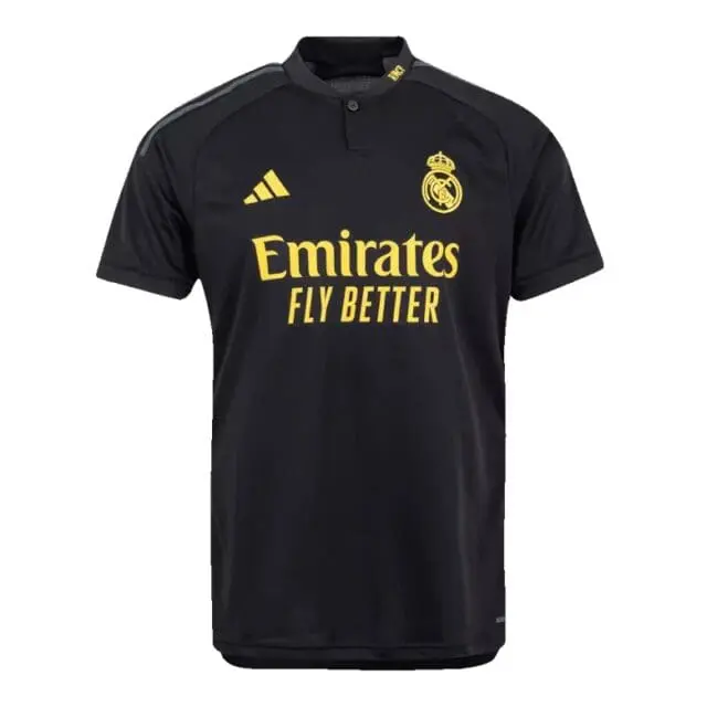 a black shirt with yellow text