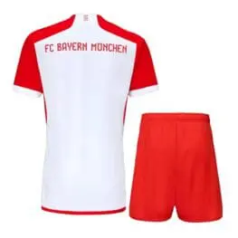 a red and white sports uniform