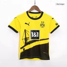 a yellow shirt with black stripes
