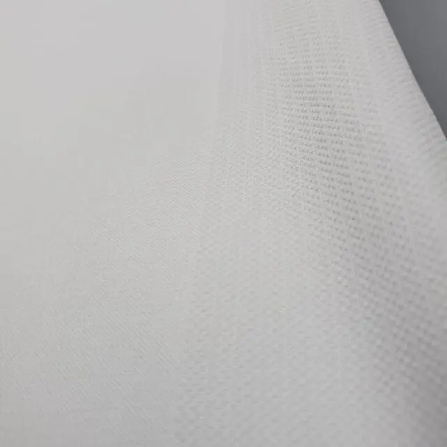 a close up of a white fabric