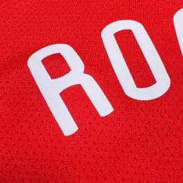 a close up of a jersey
