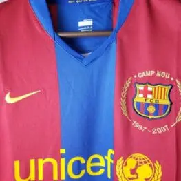 a red and blue sports jersey