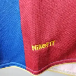 a close up of a red and blue fabric