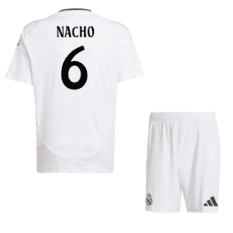 a white football jersey and shorts