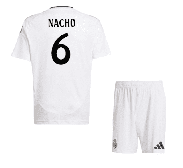 a white football jersey and shorts