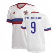 Гостевая футболка Россия Павлюченко Евро 2020