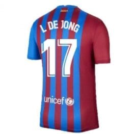 Футболка Барселона 2021-2022 Люк Де Йонг 17