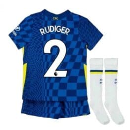 Детская форма Рюдигер Челси 2021-2022 с гетрами