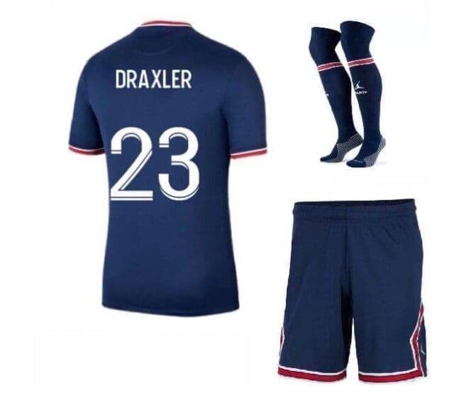 Футбольная форма Дракслер 23 ПСЖ 2021-2022 с гетрами