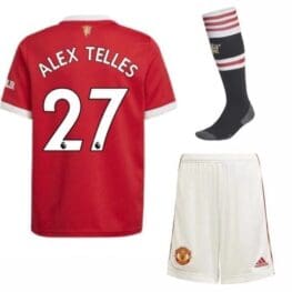 Футбольная форма Алекс Теллес 27 Манчестер Юнайтед 2021-2022 с гетрами