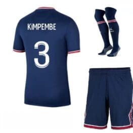 Футбольная форма Кимпембе 3 ПСЖ 2021-2022 с гетрами