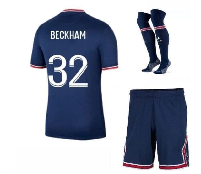 Футбольная форма Бекхэм 32 ПСЖ 2021-2022 с гетрами