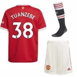 Футбольная форма Туанзебе 38 Манчестер Юнайтед 2021-2022 с гетрами