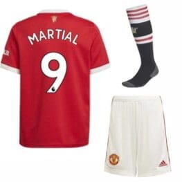 Футбольная форма Марсьяль 9 Манчестер Юнайтед 2021-2022 с гетрами