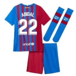 Детская форма Абидаль Барселона 2021-2022 с гетрами