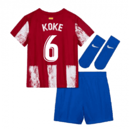 Детская форма Коке Атлетико Мадрид 2021-2022 с гетрами