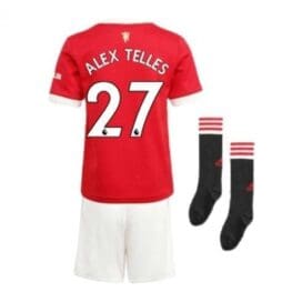 Детская форма Алекс Теллес Манчестер Юнайтед 2021-2022 с гетрами