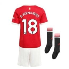 Детская форма Б Фернандеш Манчестер Юнайтед 2021-2022 с гетрами