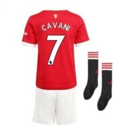 Детская форма Кавани Манчестер Юнайтед 2021-2022 с гетрами