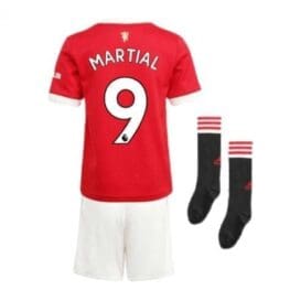 Детская форма Марсьяль Манчестер Юнайтед 2021-2022 с гетрами
