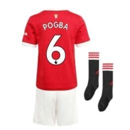 Детская форма Погба Манчестер Юнайтед 2021-2022 с гетрами