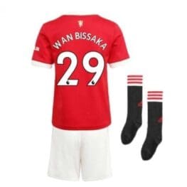 Детская форма Уан-Биссака Манчестер Юнайтед 2021-2022 с гетрами