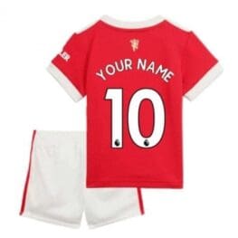 Футбольная форма Манчестер Юнайтед для детей с именем и номером